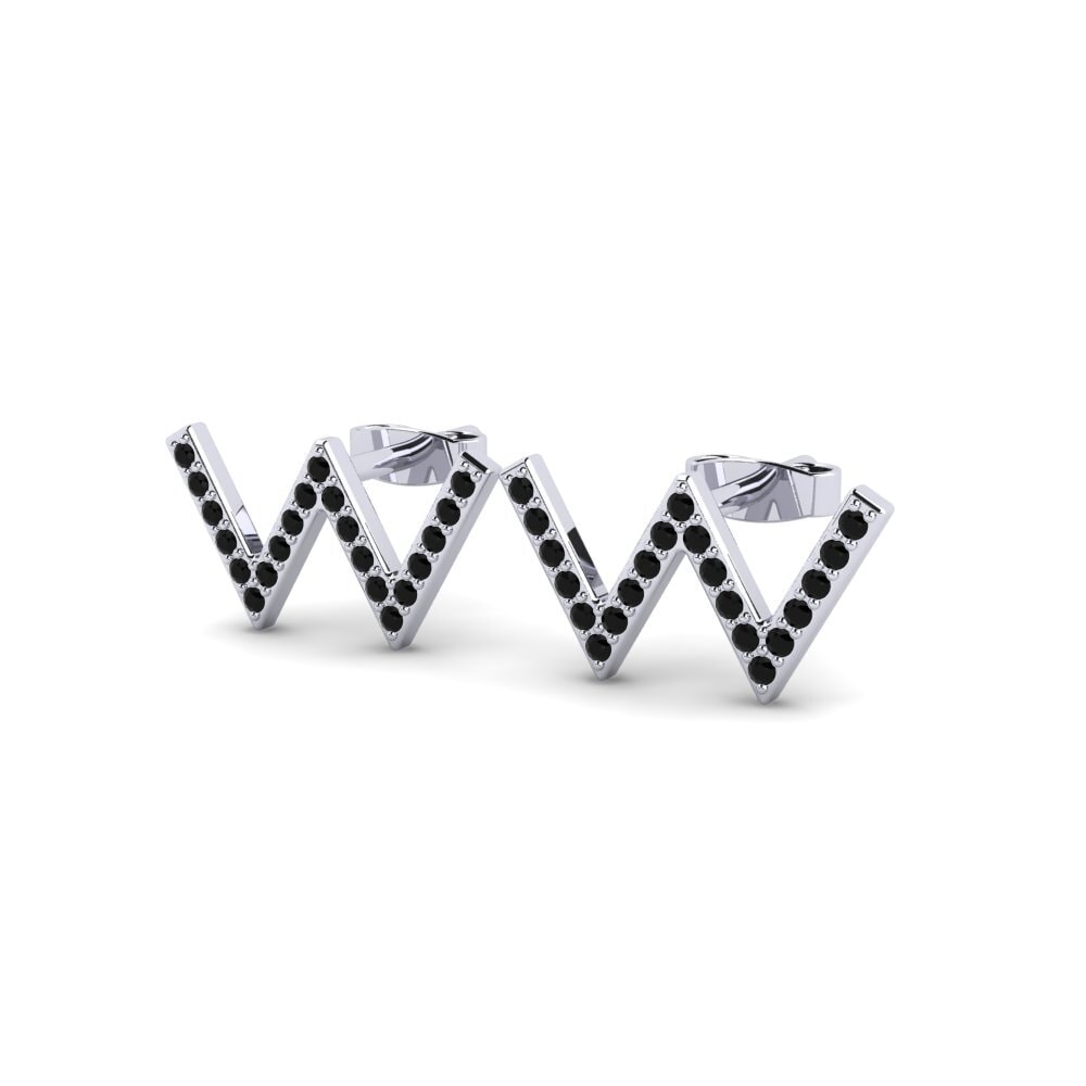 Black Sapphire Women's Earring Barbra W