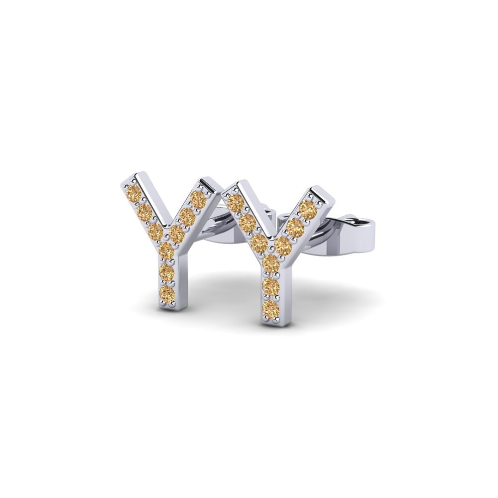 Brown Diamond Women's Earring Barbra Y