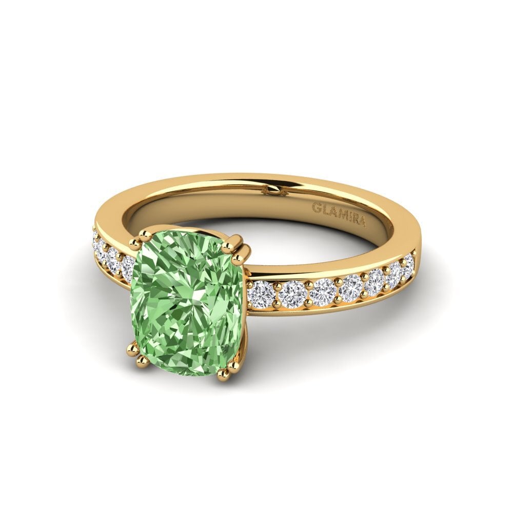 Diamante Verde Anillo de compromiso Bargas