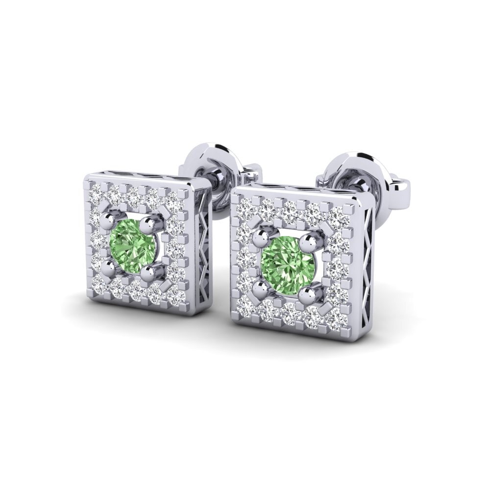 Green Diamond Women's Earring Barika