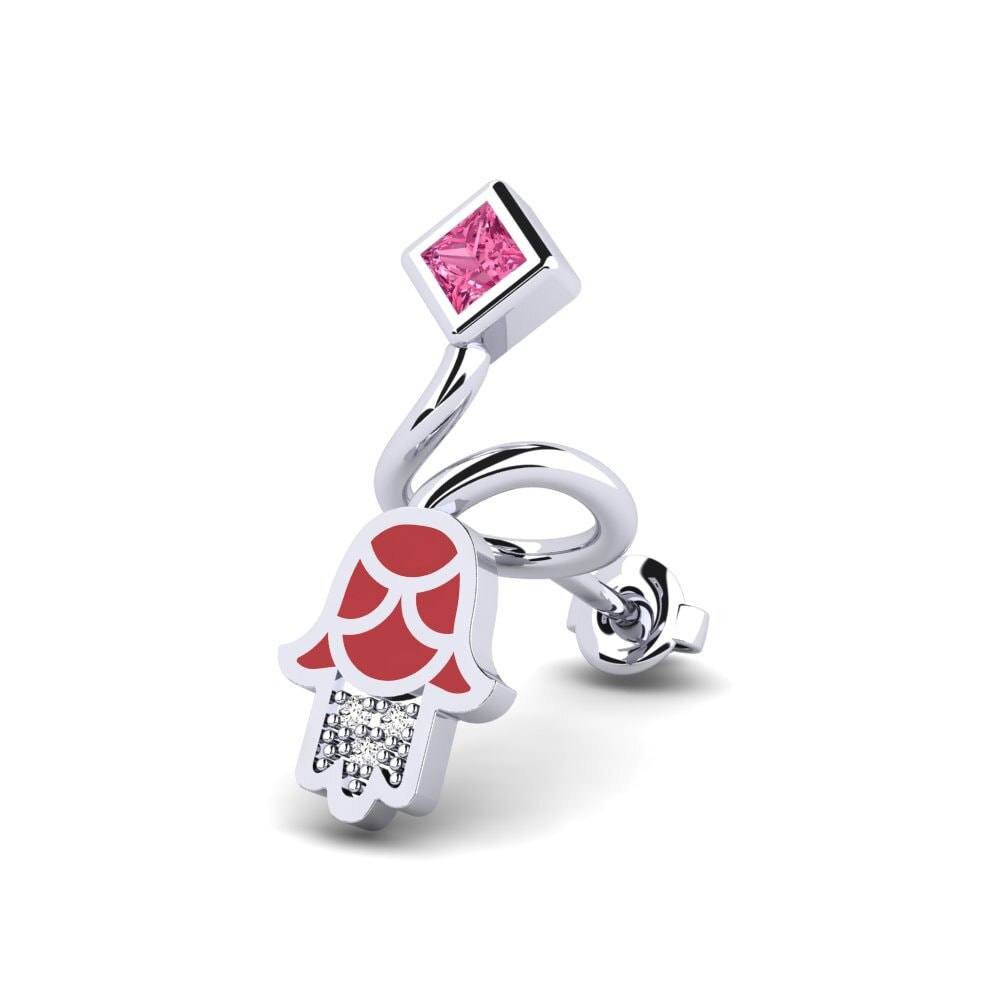Plata 925 Turmalina rosa Aerodeslizadores® Bariki