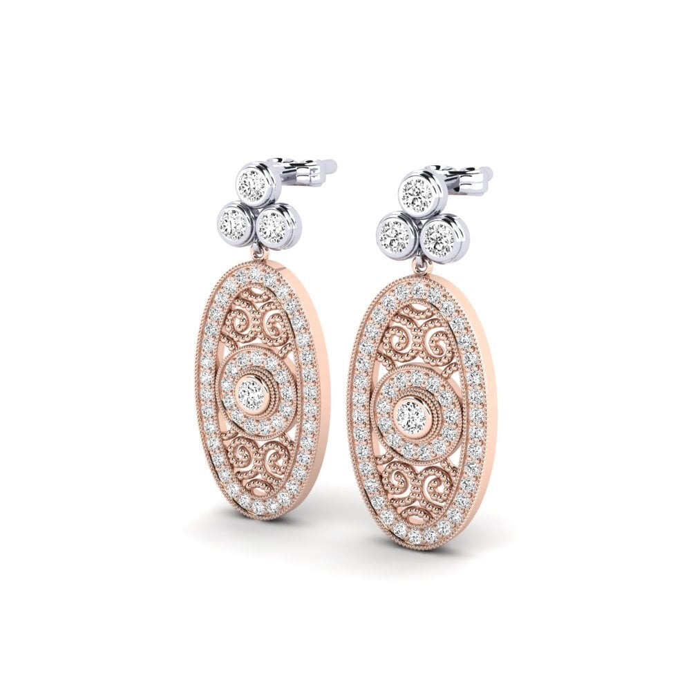 Đá Moissanite Bông tai nữ Barka
