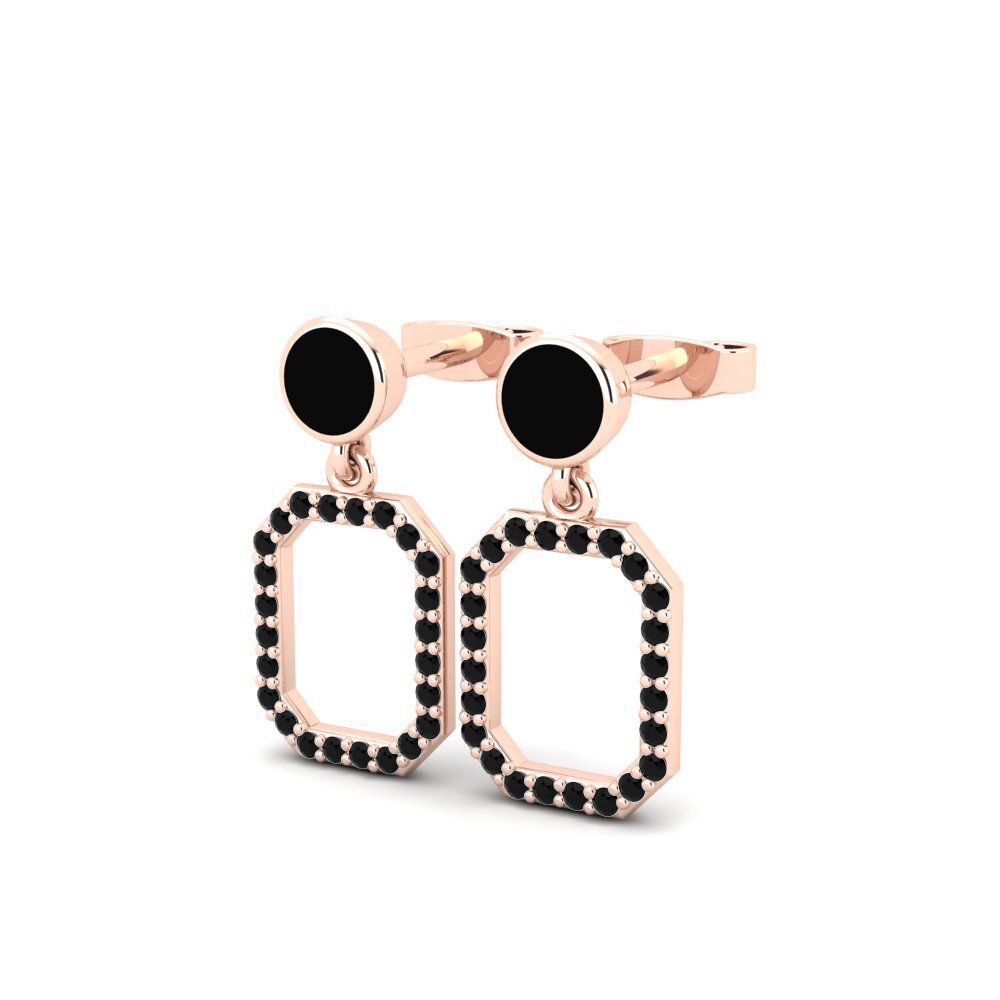 Black Sapphire Women's Earring Barleyn