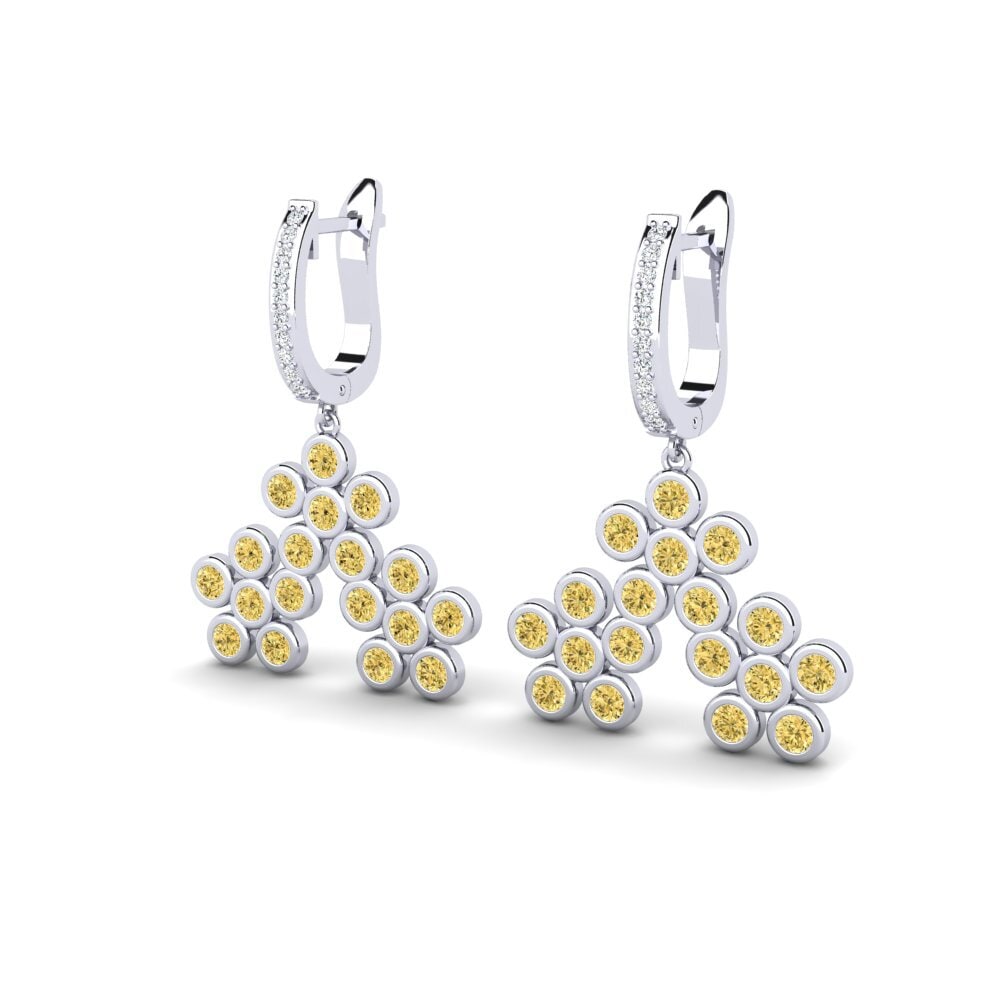 Yellow Diamond Women's Earring Barmen