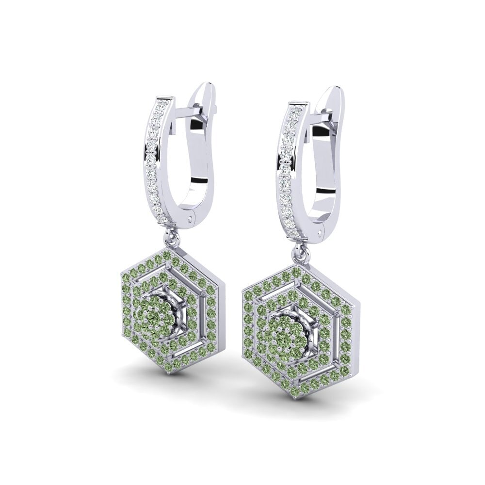 Green Diamond Women's Earring Baroquela