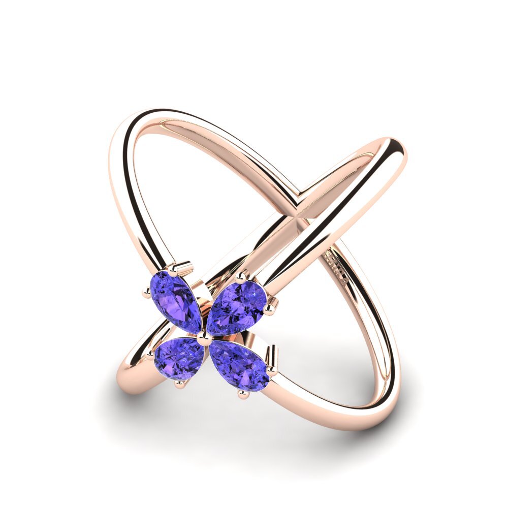 Pear Tanzanite Ring Barriere