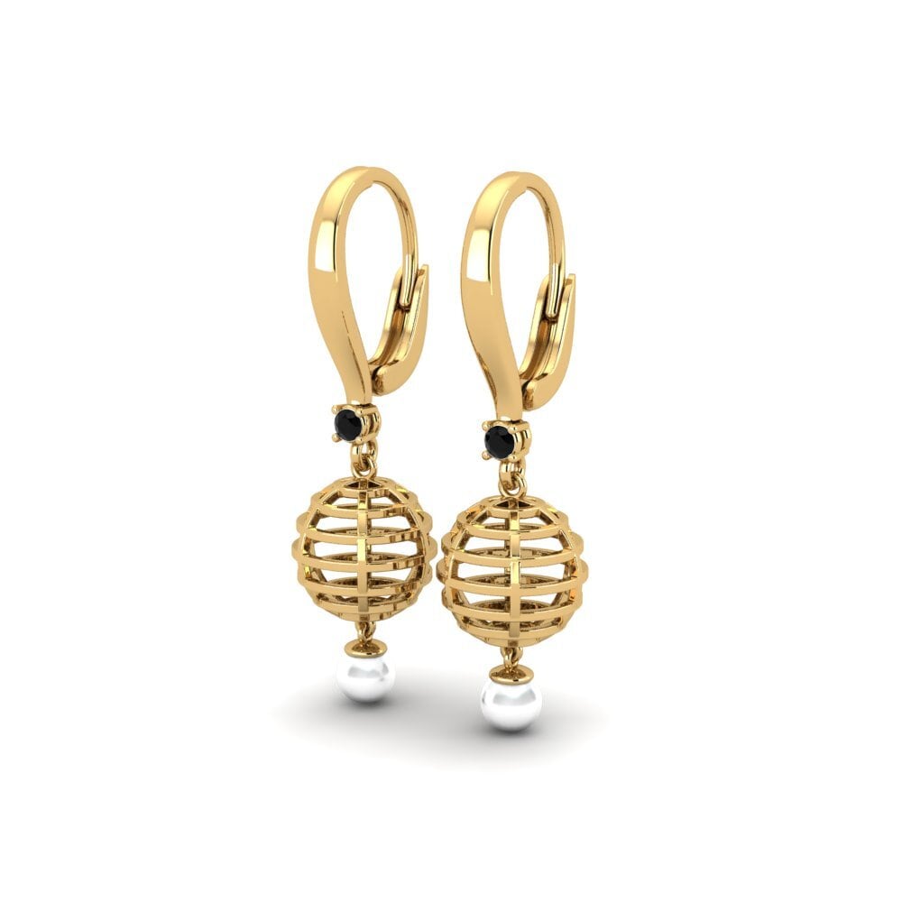 Diamante Negro Pendiente de mujer Barrows