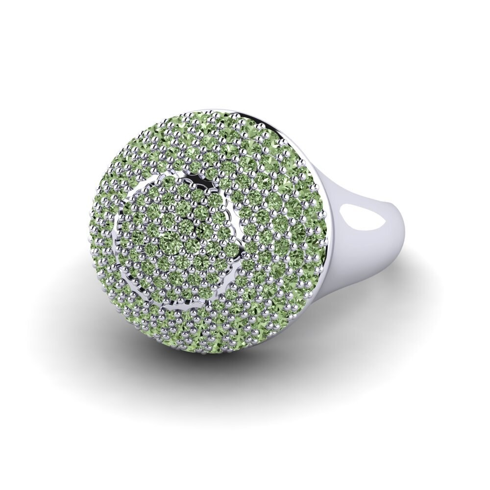 Diamante Verde Anel Bart