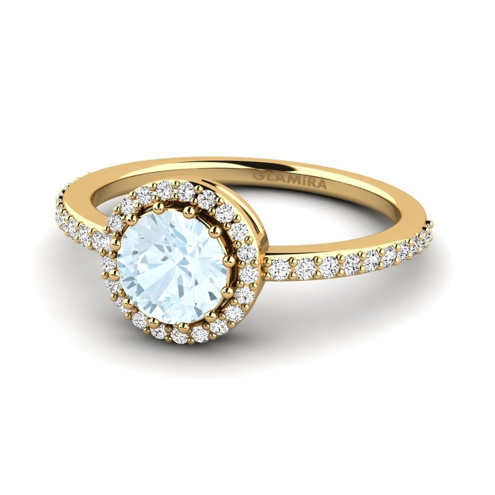 Aguamarina Anillo de compromiso Bartlow
