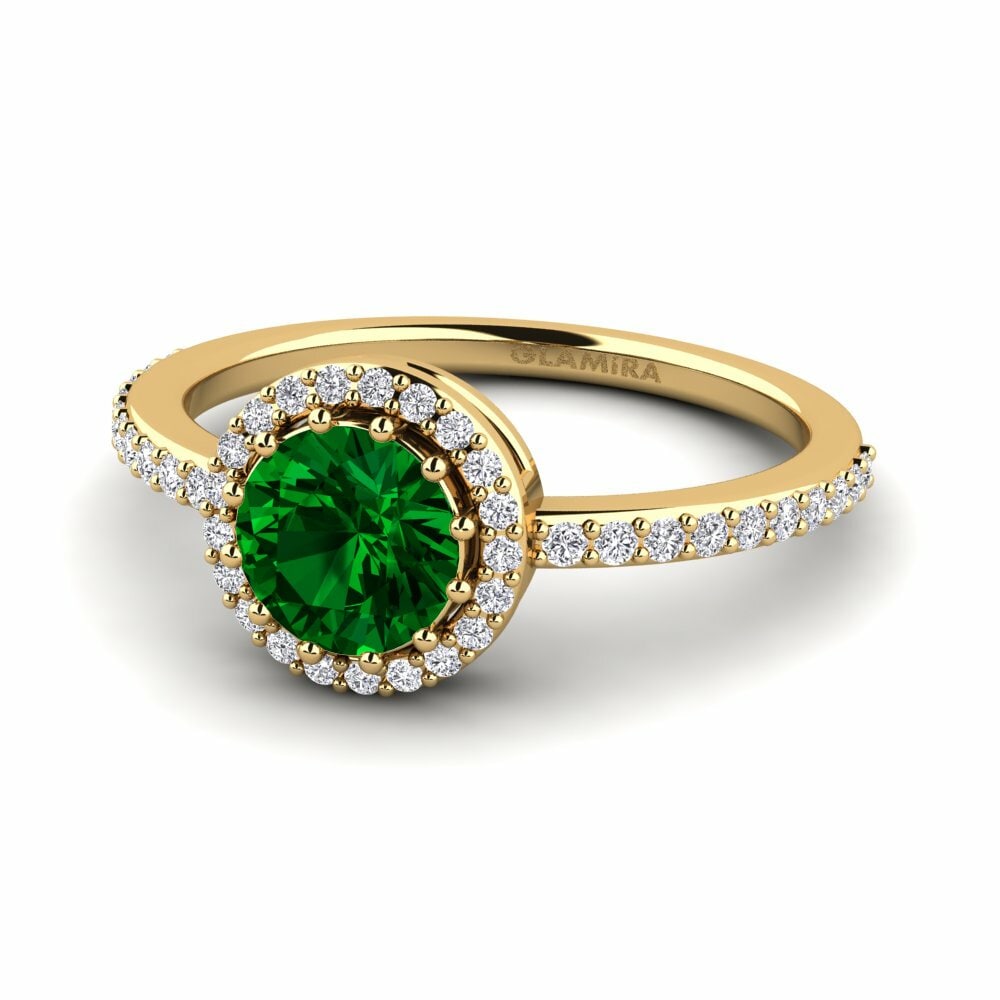 Green Zirconia Engagement Ring Bartlow