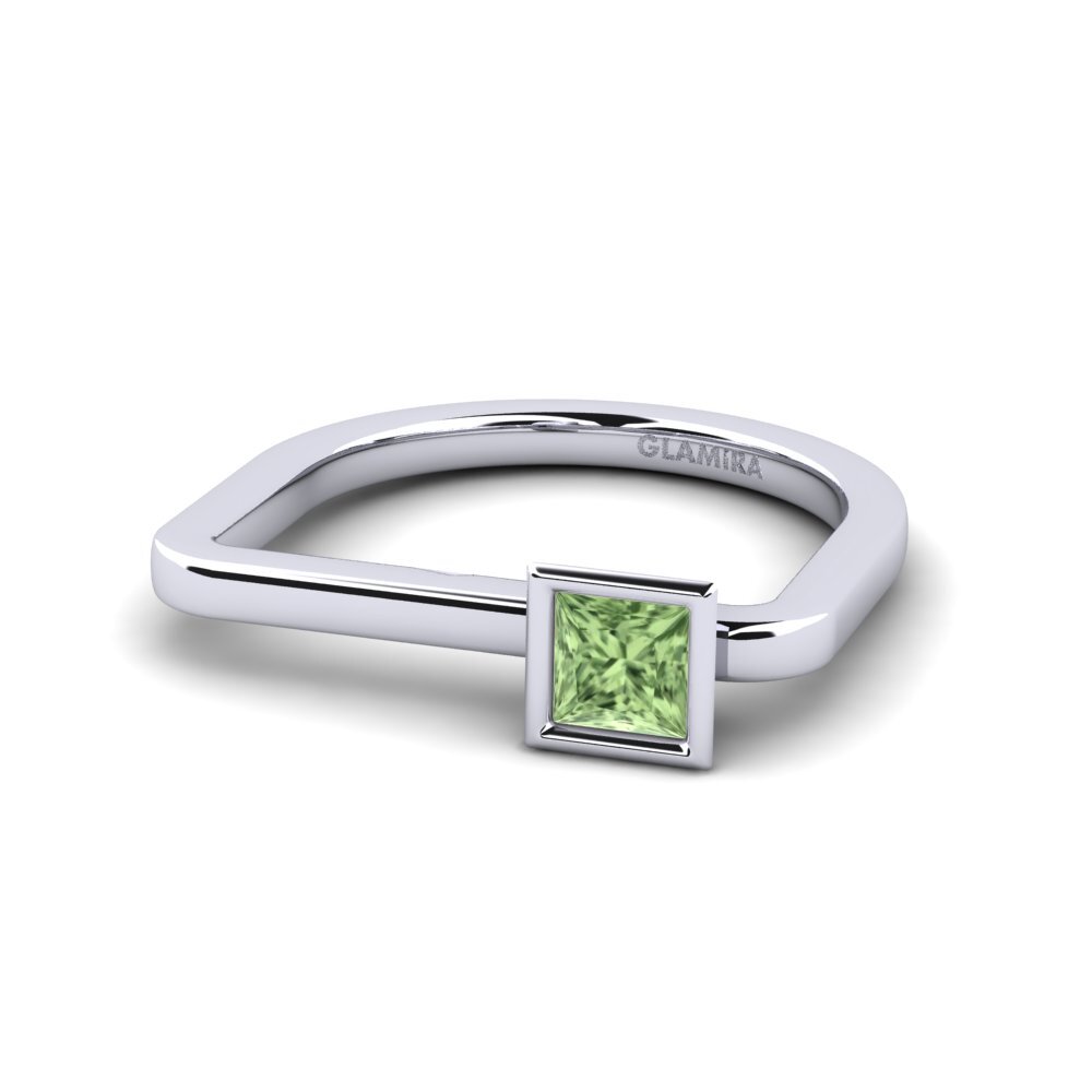 Princesa Zafiro Verde Anillo Basicprinces