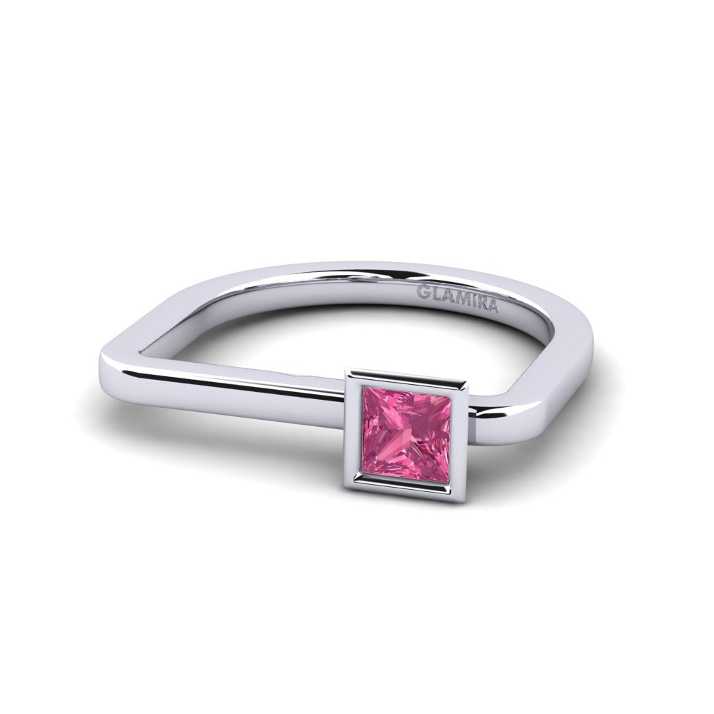 Princesa Turmalina rosa Anillo Basicprinces