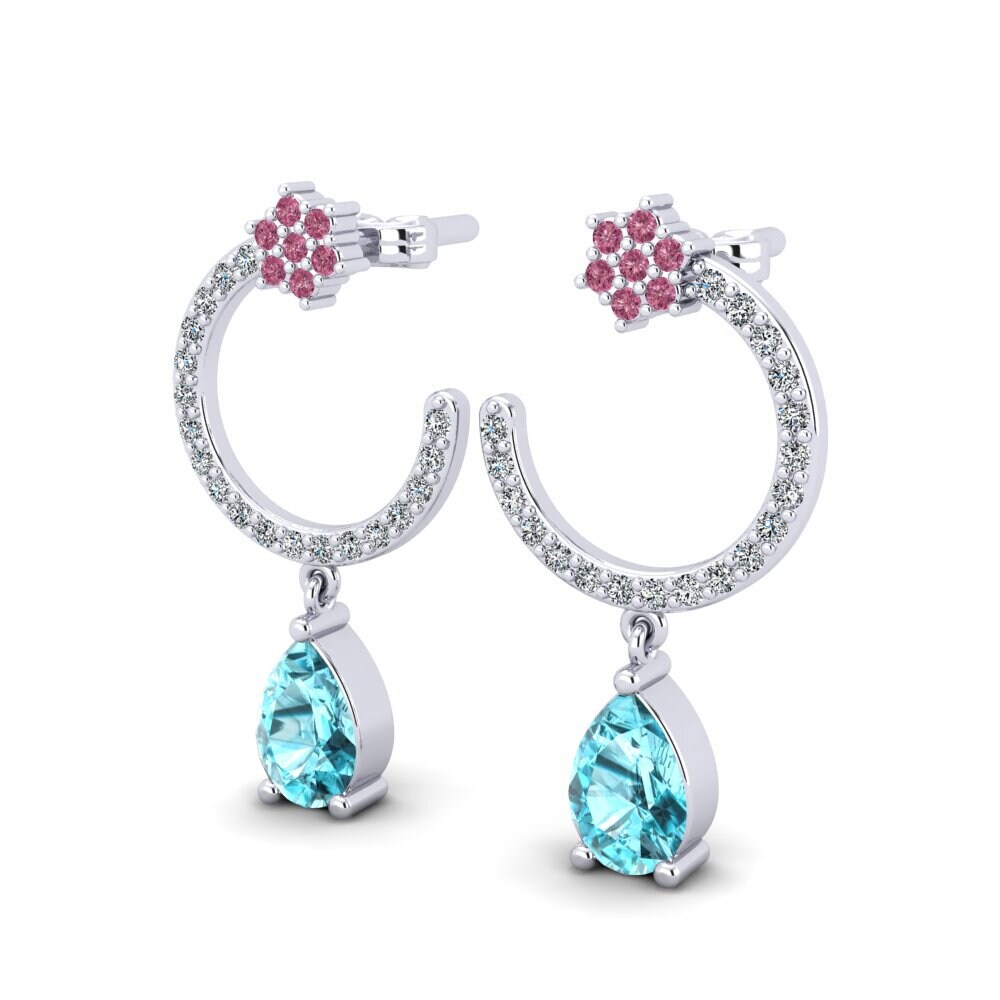 Blue Zircon Women's Earring Basil