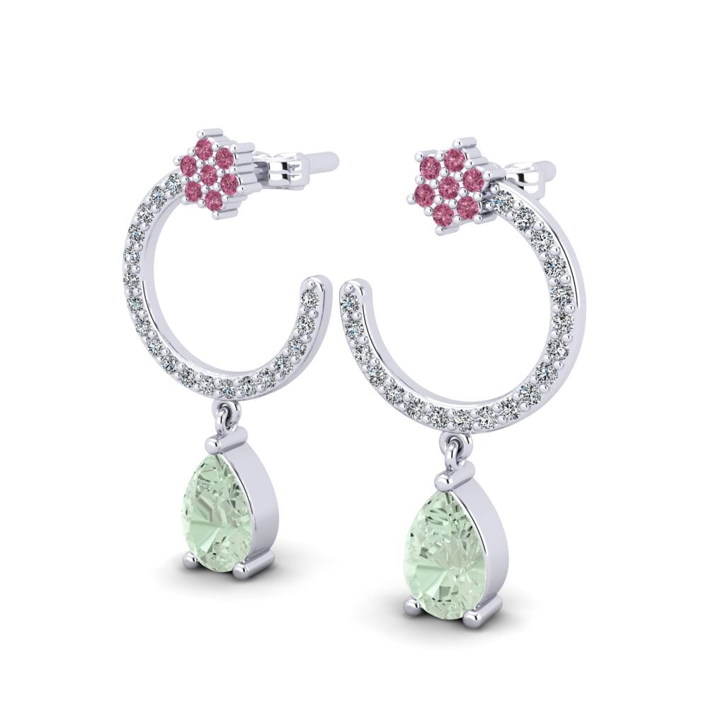 Green Amethyst Women's Earring Basil