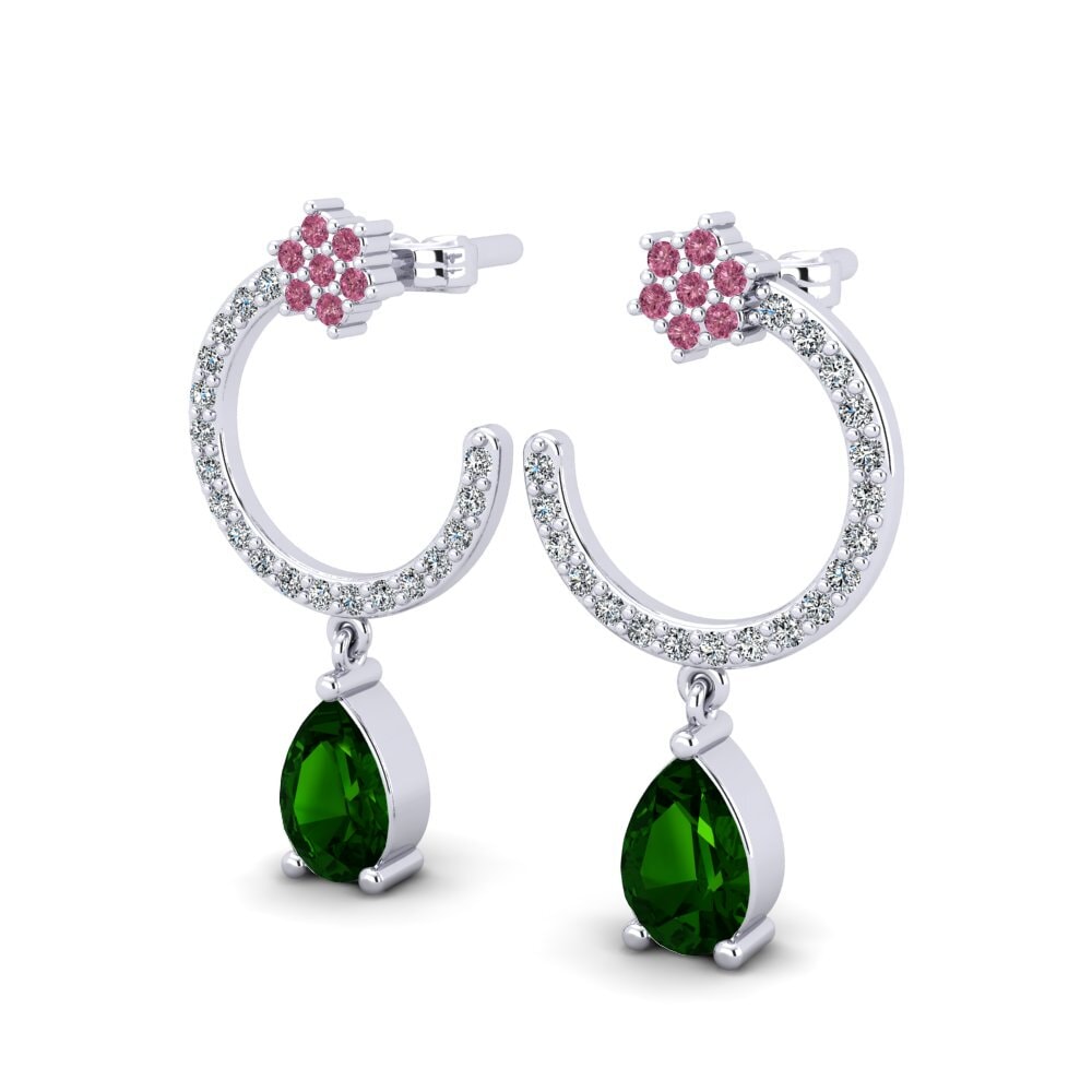 Green Tourmaline Women's Earring Basil