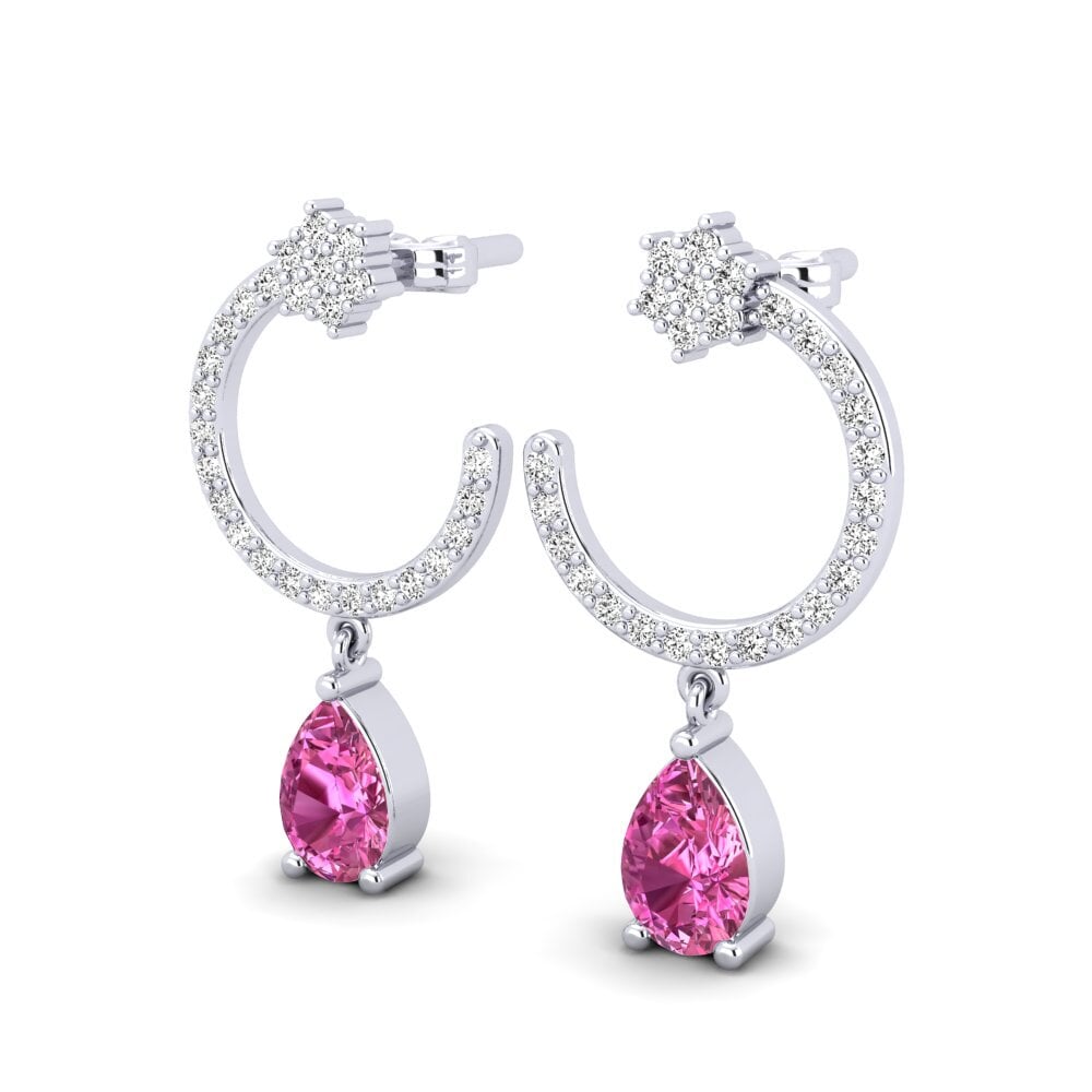 Pink Topaz Women's Earring Basil
