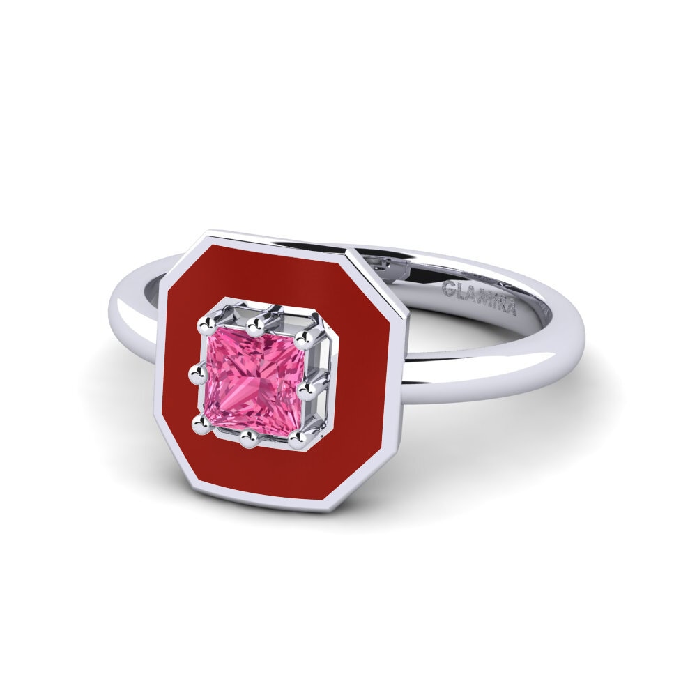 Rosa Turmalin Ring Bassignac