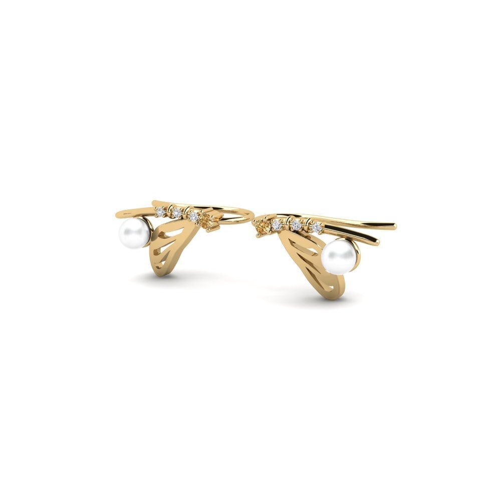 Brown Diamond Women's Earring Bataka