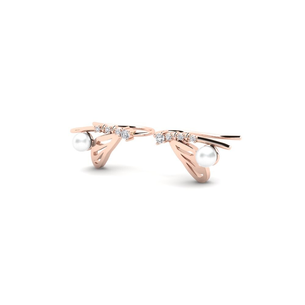 14k Rose Gold Women's Earring Bataka