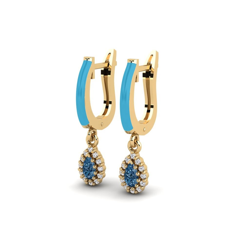 Diamante Azul Pendiente de mujer Bathurst