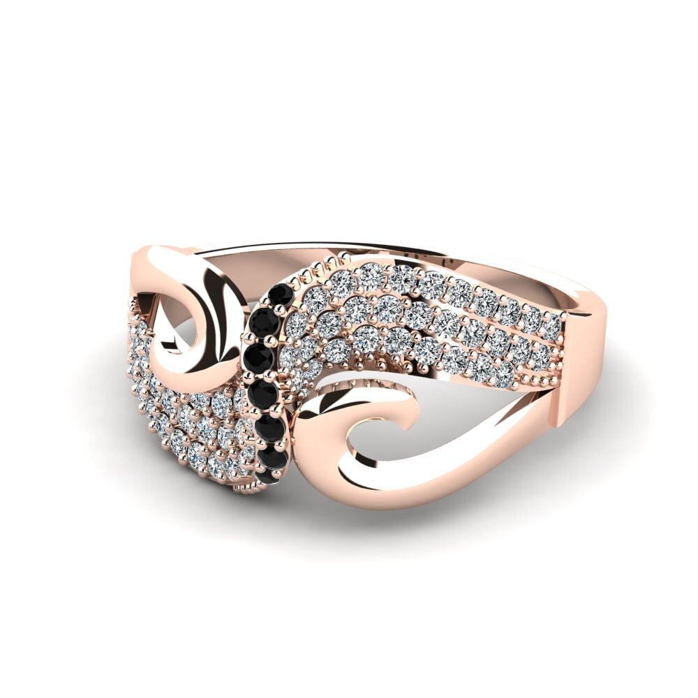 Schwarzer Diamant Ring Batiste
