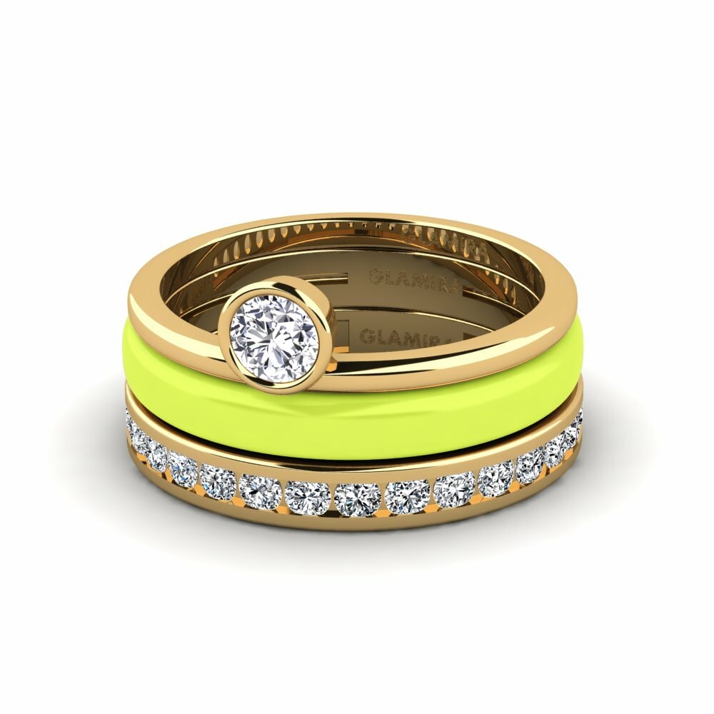 Bagues de fiançailles Diamant Solitaire Pavé