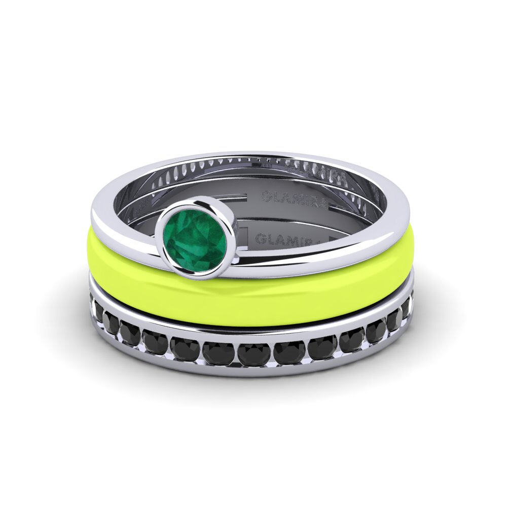Smaragd Ring Bavegels - E