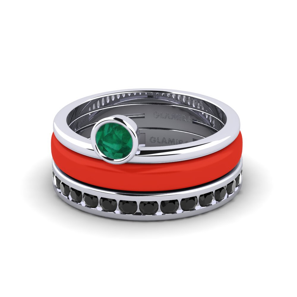 Smaragd Ring Bavegels - E