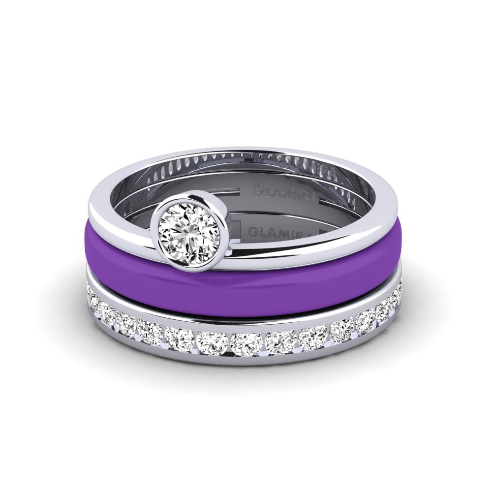Moissanit Ring Bavegels - E