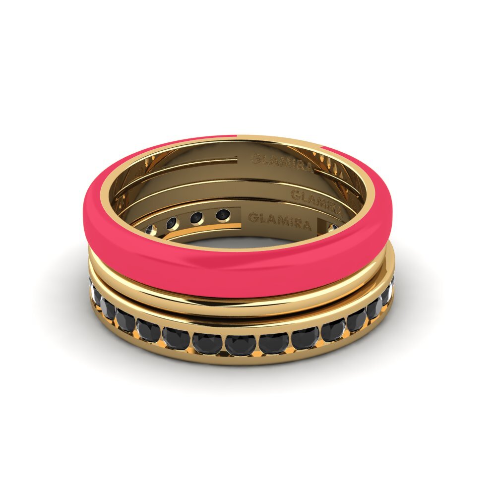 Schwarzer Onyx Ring Bavegels - F