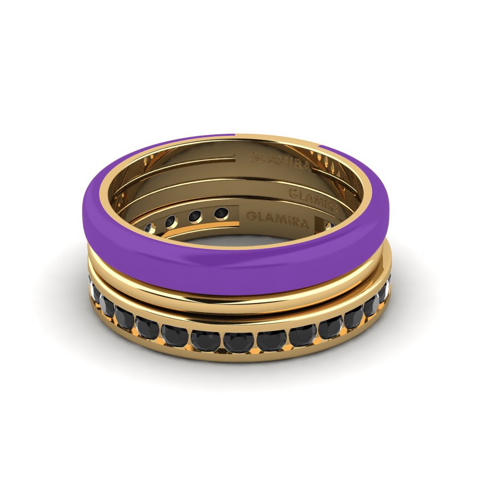 Zafiro negro Anillo Bavegels - F