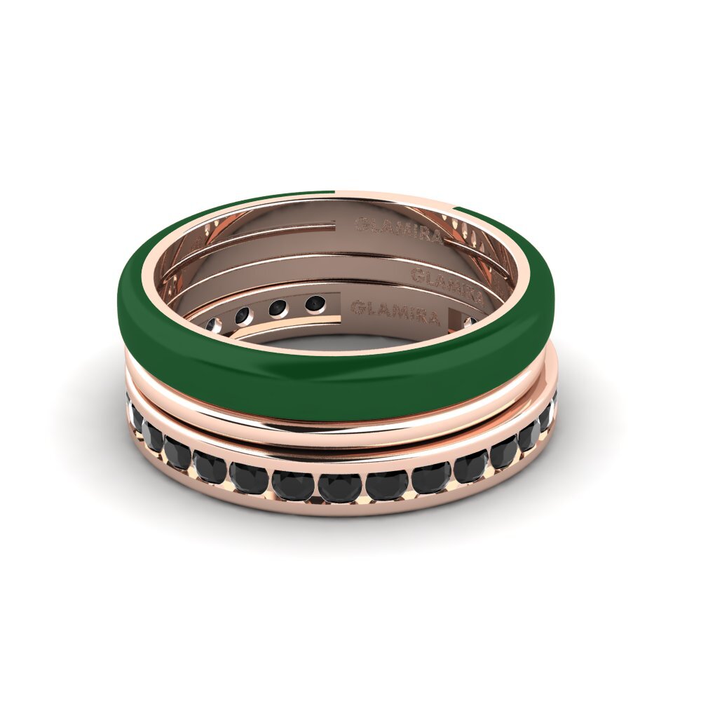 Rotgold 375 Ring Bavegels - F