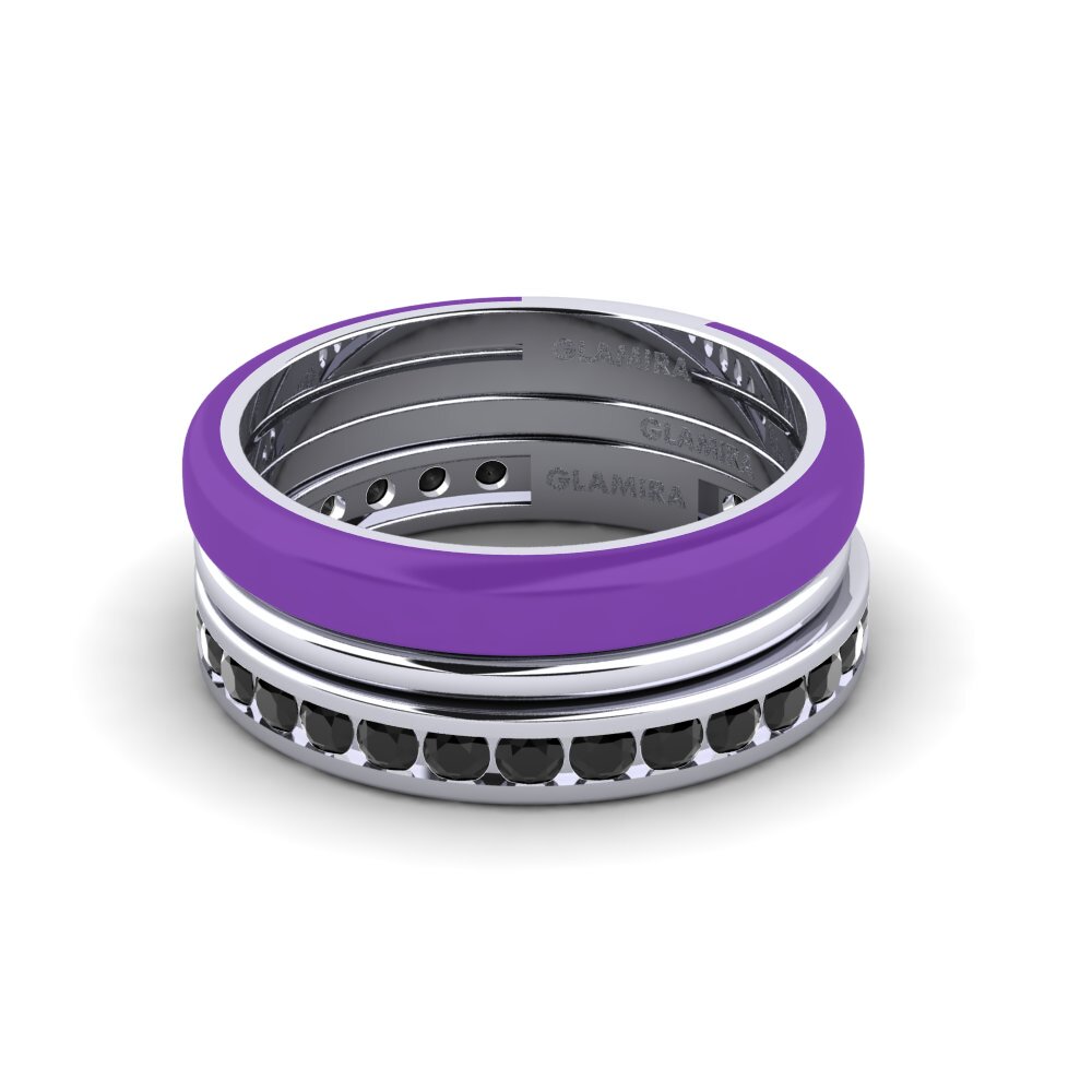 950 Platin Ring Bavegels - F