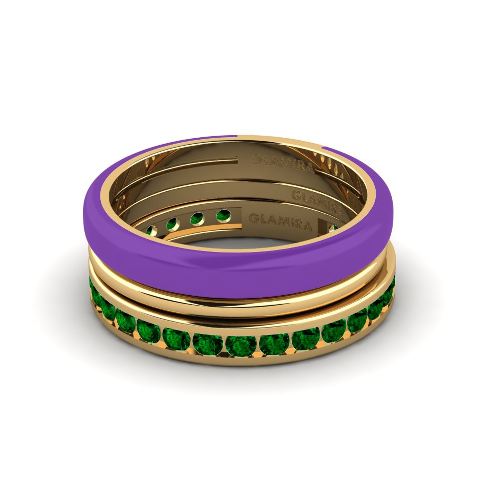 Grüner Zirkonia Ring Bavegels - F