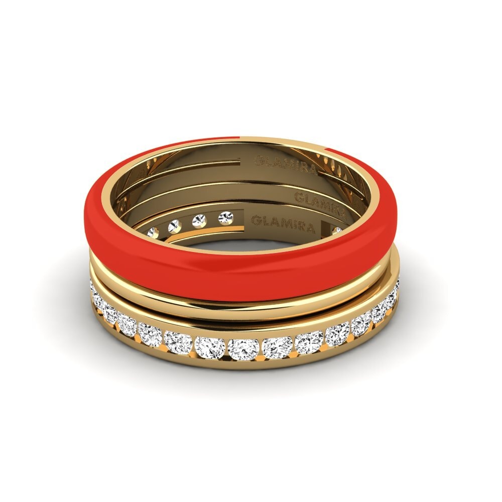 Moissanit Ring Bavegels - F