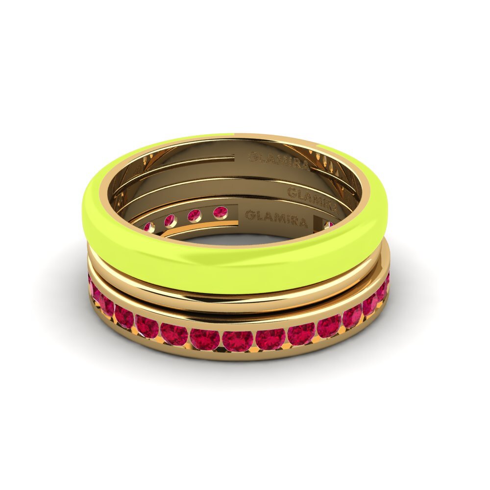 Ruby Ring Bavegels - F