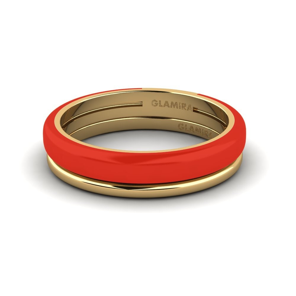 Gelbgold 375 Ring Bavegels - G