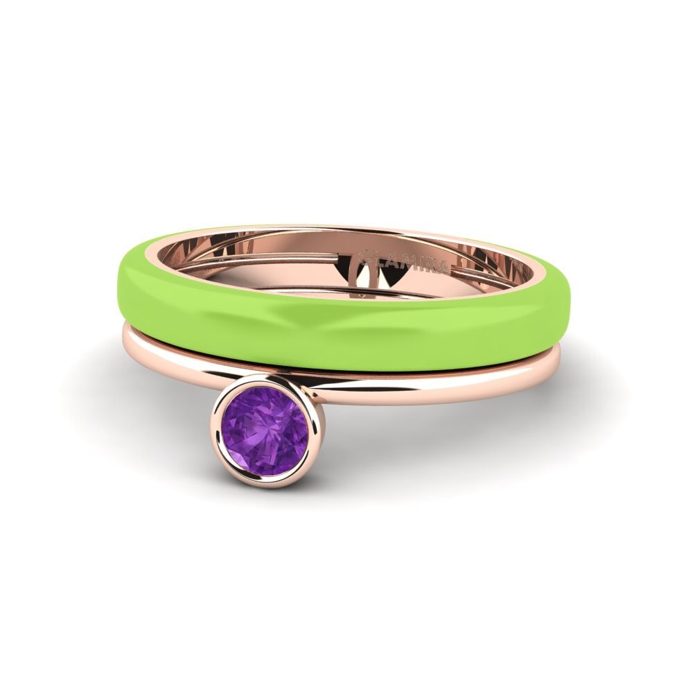 Rotgold 750 Ring Bavegels - H