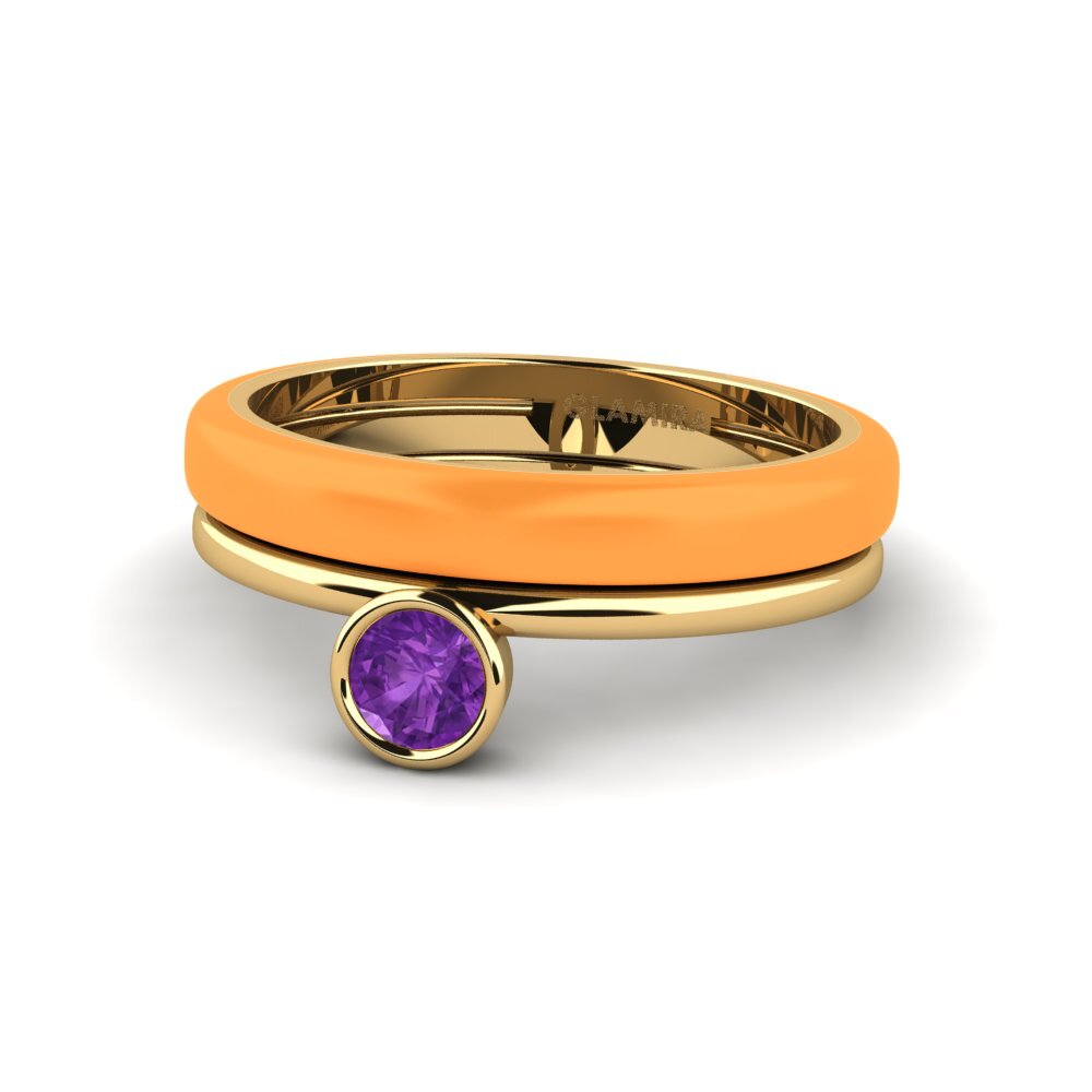 Gelbgold 585 Ring Bavegels - H