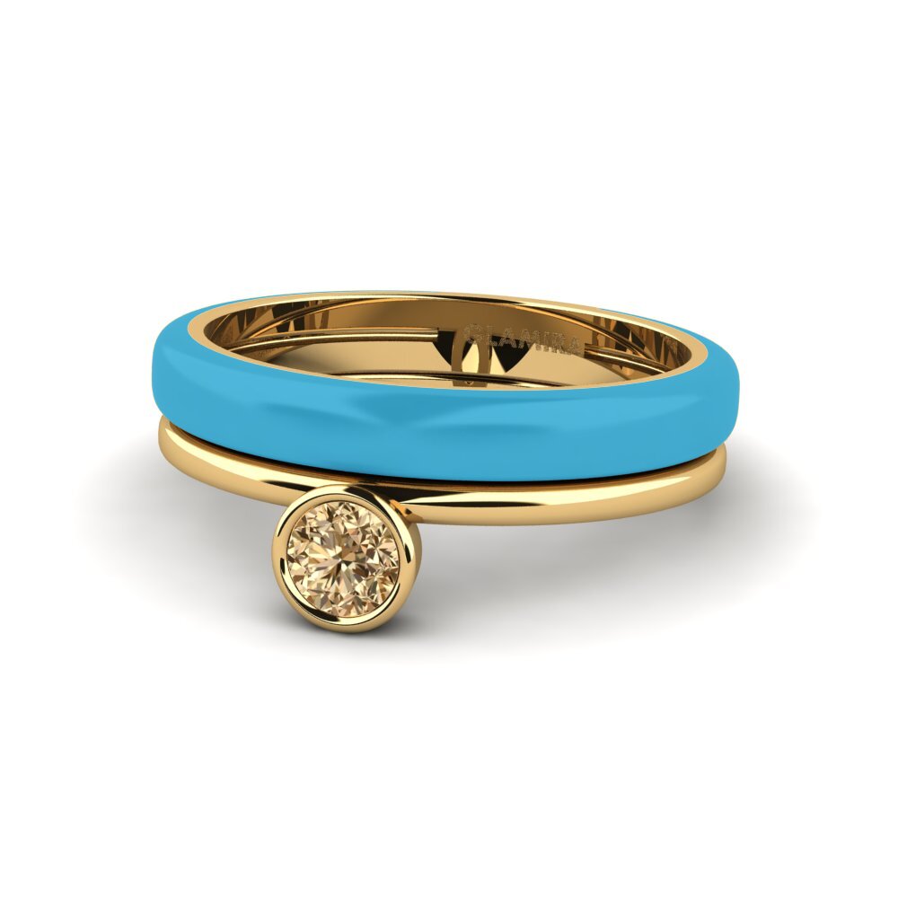 Brauner Diamant Ring Bavegels - H