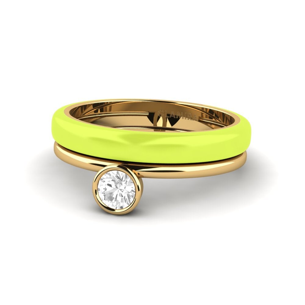 Weißer Saphir Ring Bavegels - H