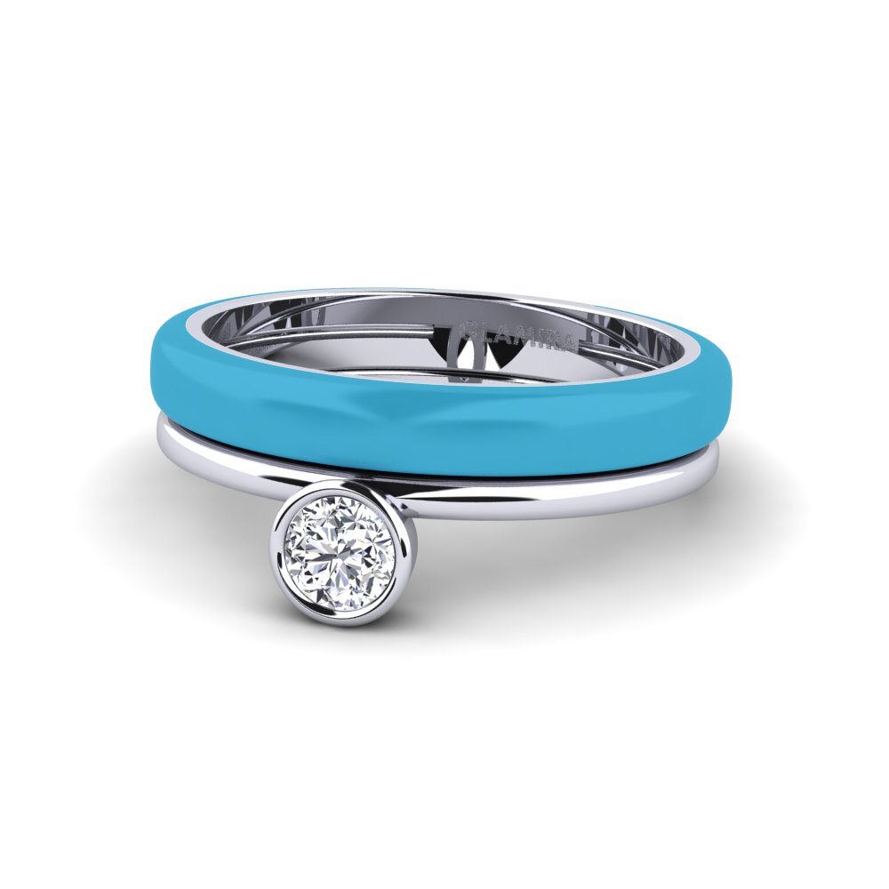 950 Platinum Ring Bavegels - H