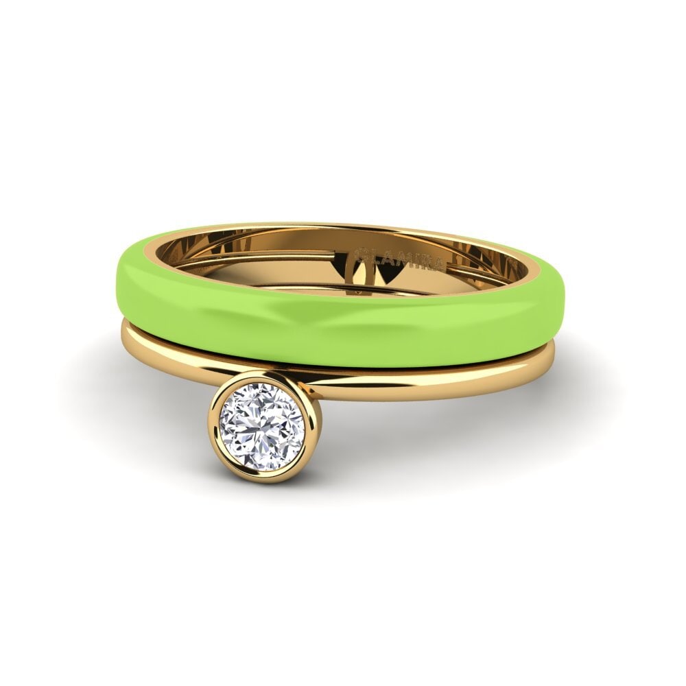Labor-gezüchteter Diamant Ring Bavegels - H