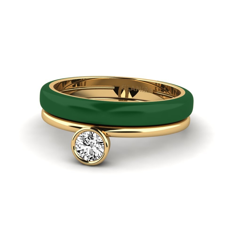 Moissanit Ring Bavegels - H
