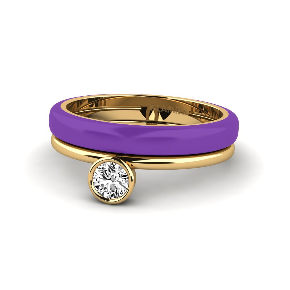 Moissanit Ring Bavegels - H