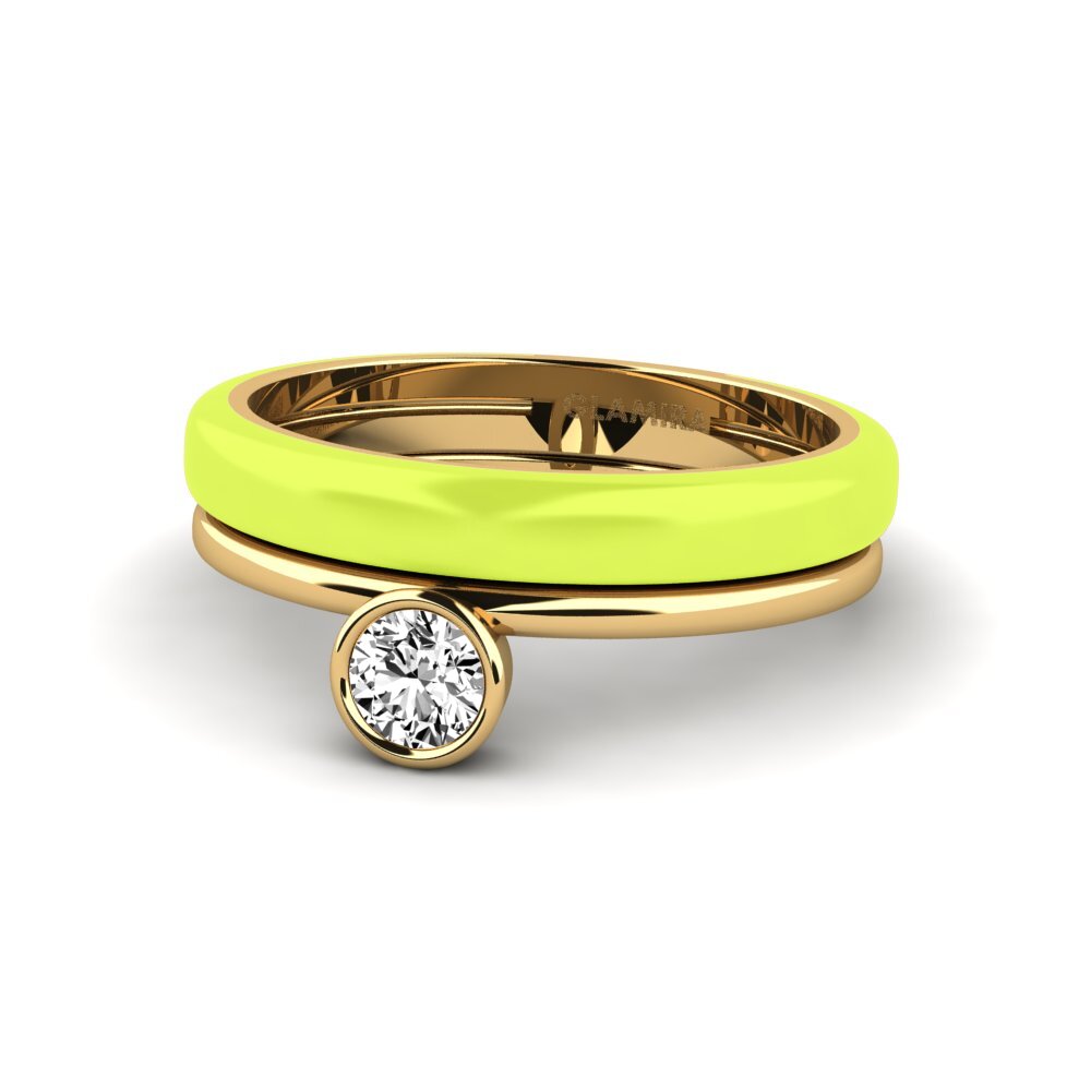 Moissanit Ring Bavegels - H