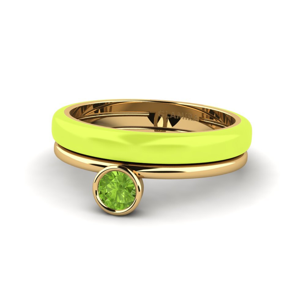 Peridot Ring Bavegels - H