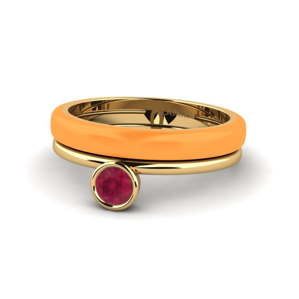 Rubin Ring Bavegels - H