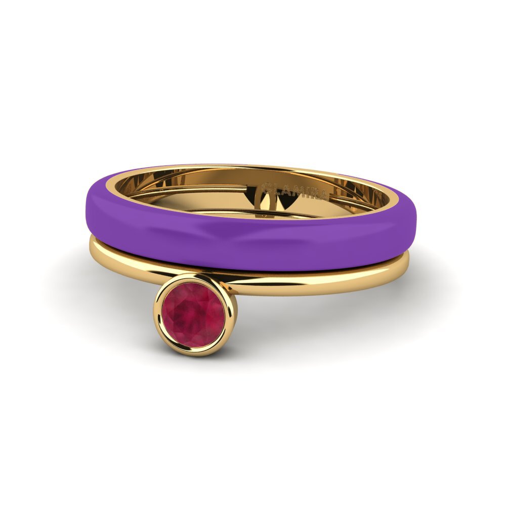 Rubin Ring Bavegels - H