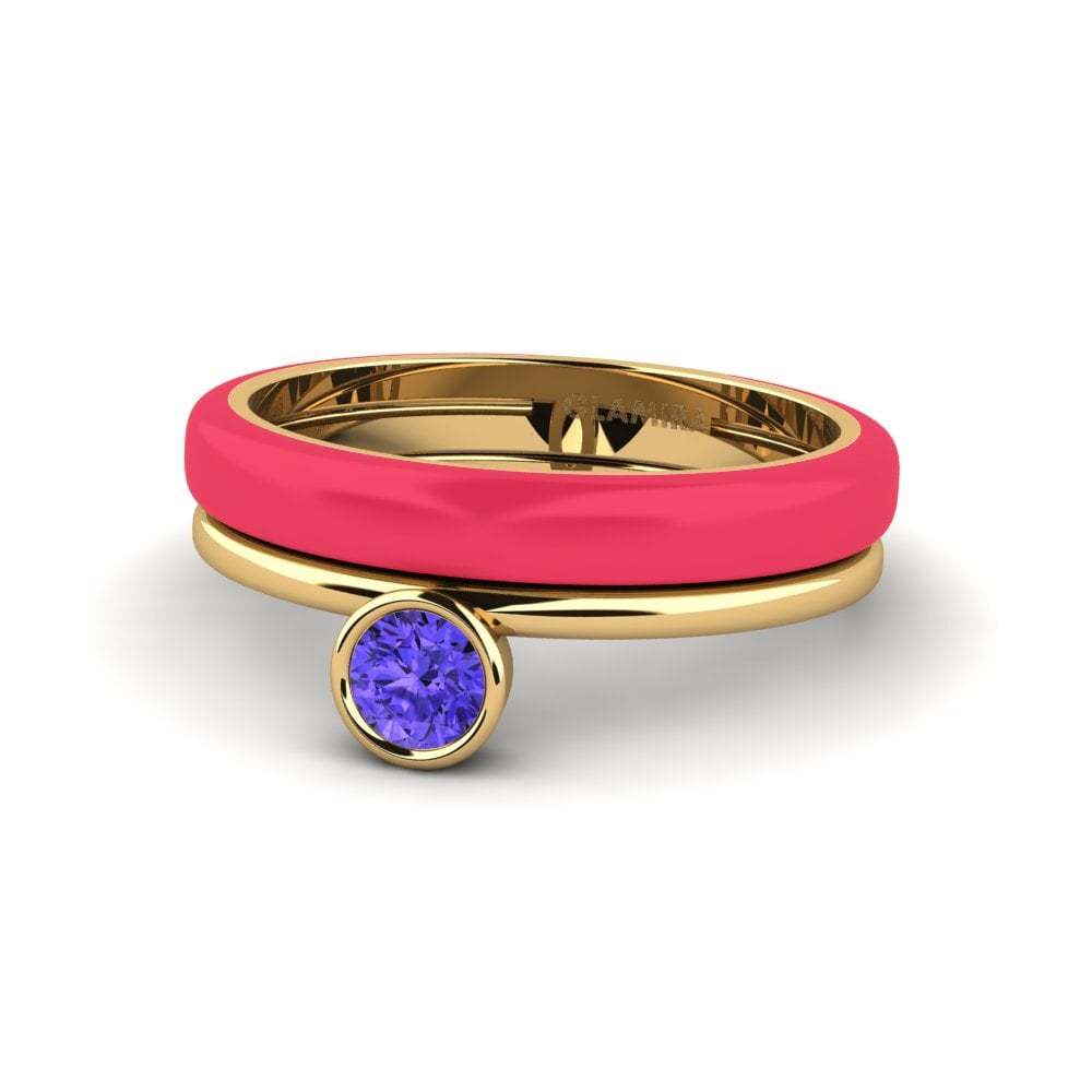 Tansanit Ring Bavegels - H